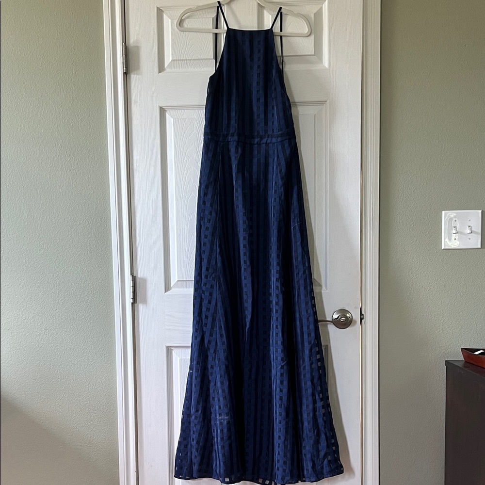 NBD Midnight Blue Strappy Maxi Dress